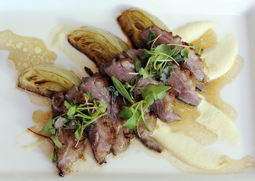 Sarah A. Miller  |  The Salt Lake Tribune

Muscovy duck breast at Silver on Main Street in Park City.