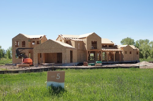 Kim McDaniel | The Salt Lake Tribune
The 2012 HGTV Dream Home, under construction near Midway on June 5, 2011.