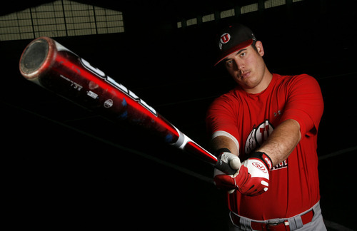 Francisco Kjolseth  |  The Salt Lake Tribune
University of Utah baseball player C.J. Cron is one of the country's leading hitters and was chosen in the first round of the MLB Draft by the L.A. Angels.