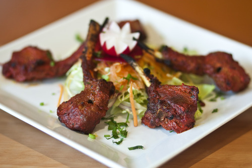 Chris Detrick | The Salt Lake Tribune 
Lamb chops with salad ($10.99) at Saffron Valley Indian Street Foods in South Jordan.