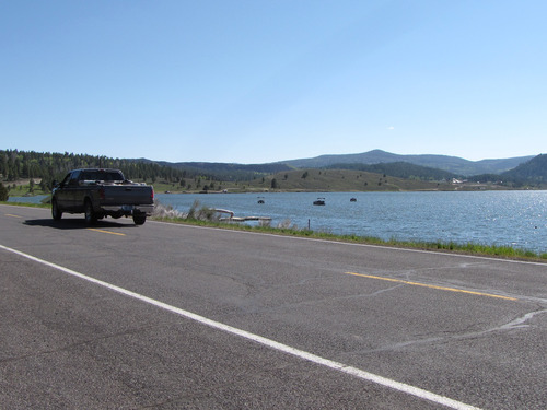 Mark Havnes  |  The Salt Lake Tribune    Boaters enjoyed the day Friday on Panguitch Lake along State Road 143 recently deginated and celebrated over the weekend as Utah's newest National Scenic Byway.