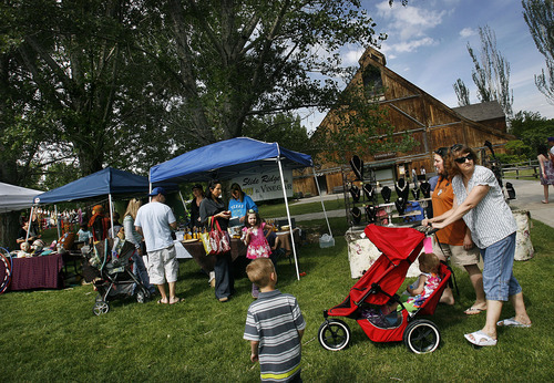 Scott Sommerdorf  |  The Salt Lake Tribune
The first Wasatch Front Farmers Market, launching at Wheeler Farm, 6351 S. 900 East, in Salt Lake City, Sunday, June 12, 2011.