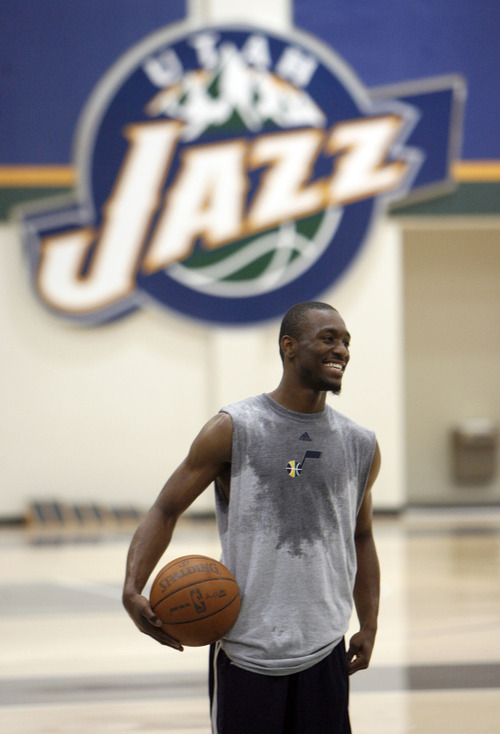 Francisco Kjolseth  |  The Salt Lake Tribune
Connecticut guard Kemba Walker wraps up a workout with the Utah Jazz on Wednesday, June 15, 2011, at their practice facility in Salt Lake City.
