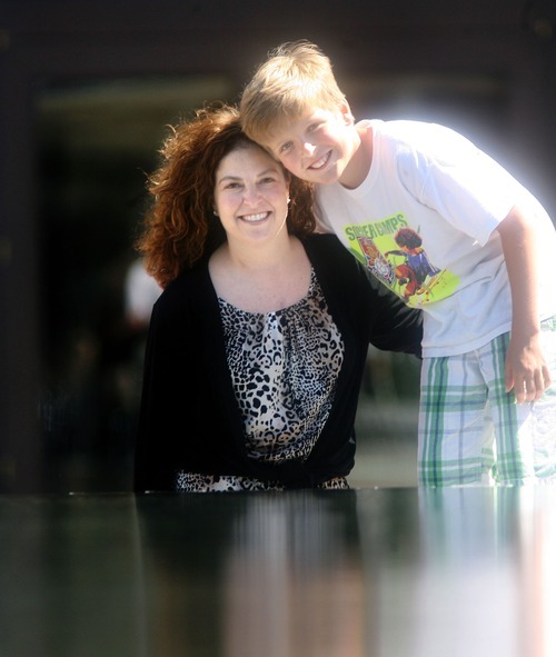 Steve Griffin  |  The Salt Lake Tribune
Allyson Gamble with her 10-year-old son Ben. While Gamble was pregnant with her son, she suffered from a rare form of heart failure that researchers in Utah are now one step closer to understanding.