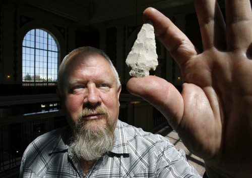 Steve Griffin  |  The Salt Lake Tribune
Utah state archaeologist Kevin Jones was laid off from the Utah Department of Community and Culture on Tuesday. Officials say the measures were budget-driven, but skeptics suspect it is related to opposition of a proposed UTA station.