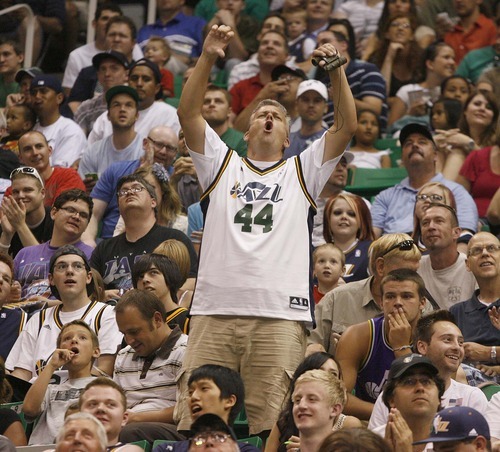 Paul Fraughton  |  The Salt Lake Tribune. Not everyone was thrilled with the selection of Enes Kanter. Brian Miller gives the selection two thumbs down. The Utah Jazz  held their NBA draft party at Energy Solutions Arena  , Thursday  June 23, 2011