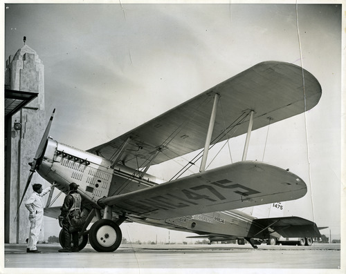 Tribune file photo

This 1936 photo shows a plane that was part of the Western Air Express which flew mail between Los Angeles and Salt Lake City.