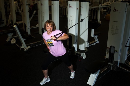 Chris Detrick | The Salt Lake Tribune 
Denise Hill poses for a portrait at Four Pillar Fitness in Bountiful on Saturday, June 11, 2011.  Hill won 