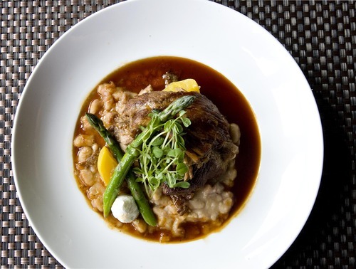 Djamila Grossman  |  The Salt Lake Tribune

Braised Kurobuta pork at Vuz Restaurant in Draper.