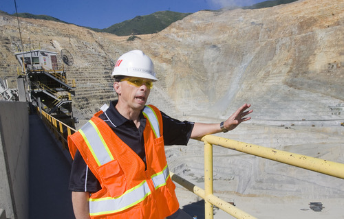 File photo  |  The Salt Lake Tribune
Kennecott President and CEO Kelly Sanders describes the plan to expand the Bingham Canyon mine, extending its life to 2034.  The proposal, dubbed 