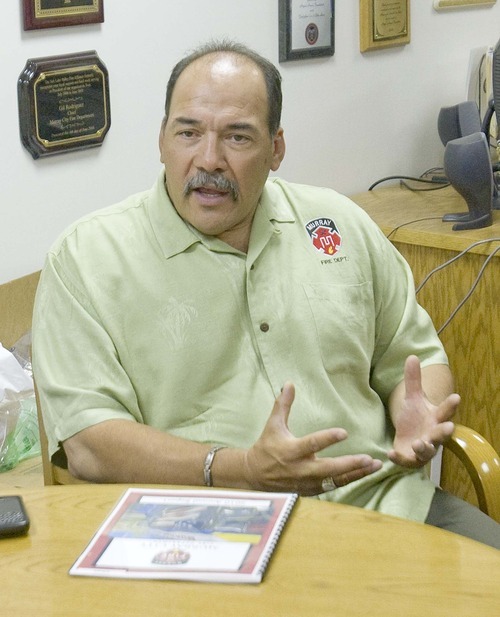 Paul Fraughton  |  The Salt Lake Tribune
Murray Fire Chief Gil Rodriguez talks about the city's ambulance service.