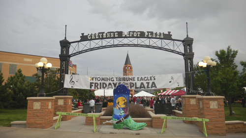 Tom Wharton  |  The Salt Lake Tribune

Depot Plaza in downtown Cheyenne, Wyo., hosts a number of concerts and special events throughout the year.