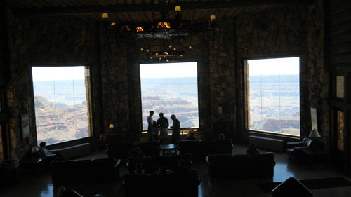 Tom Wharton  |  The Salt Lake Tribune
The Sun Room at the Grand Canyon Lodge on the North Rim offers amazing views of the canyon below.