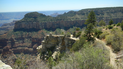 Tom Wharton  |  The Salt Lake Tribune
An overlook to enjoy the North Rim of the Grand Canyon is located a short walk from the lodge.