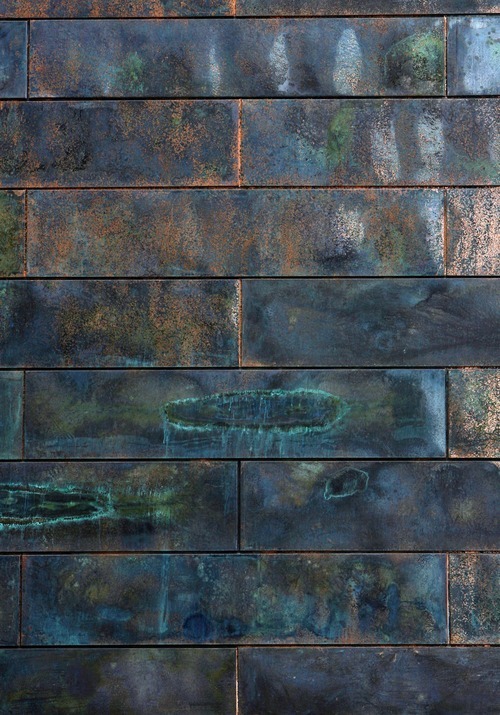 Steve Griffin  |  The Salt Lake Tribune
The redesigned Gallivan Center has 45 public restrooms and sports a copper exterior.