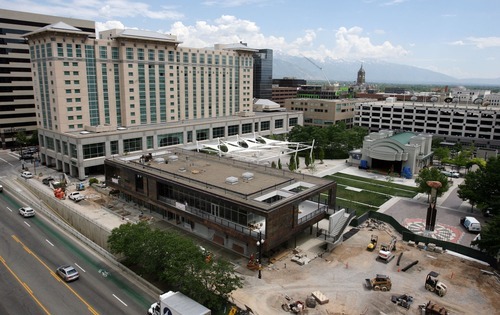 Steve Griffin  |  The Salt Lake Tribune
Some utility work remains, but Salt Lake City's newly revamped Gallivan Center is ready to open.