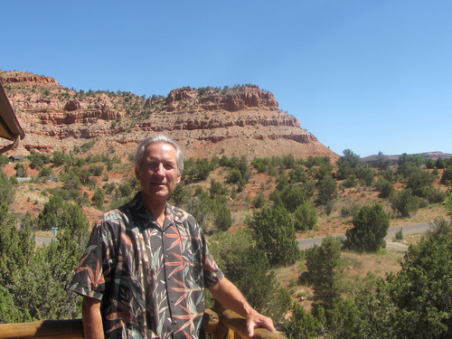 Kanab activist Sky Chaney on the porch of his house in Kanab, his taken a leadership role in fighting for what he believes will preserve the city's lifestyle and surrounding landscape. Mark Havnes/The Salt Lake Tribune