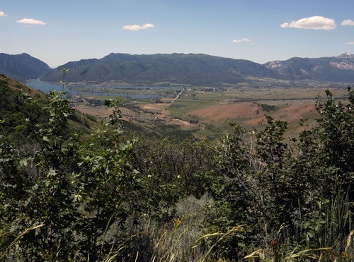 Steve Griffin  |  The Salt Lake Tribune
The view of Pineview Reservoir from a proposed development near Huntsville.