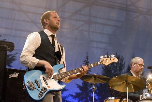 Paul Fraughton  |  The Salt Lake Tribune
Nate Query of The Decemberists performs at the Twilight Concert Series at Pioneer Park in Salt Lake City on Thursday,  July 21, 2011.