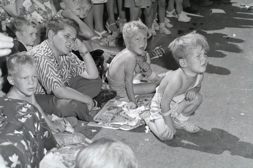 Tribune file photo

Children watch the Days of '47 Parade on July 24, 1947.