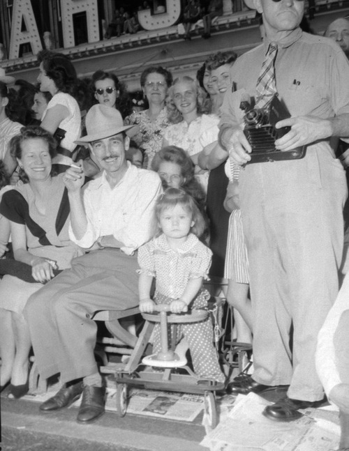 Tribune file photo

People pose for a photo during the Days of '47 Parade on July 24, 1947.