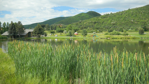 Tom Wharton | The Salt Lake Tribune
The fishing pond and visitor center at Wasatch Mountain
State Park are popular attractions during the summer months.
