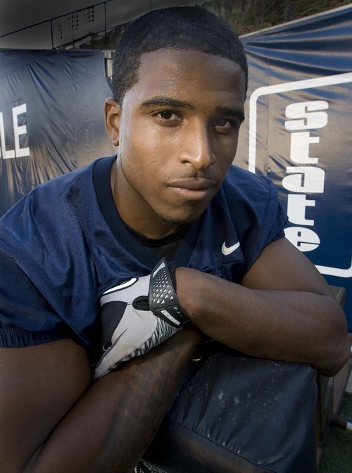 Paul Fraughton  |  The Salt Lake Tribune    Utah State's junior linebacker Bobby Wagner on  Monday,October 11, 2010