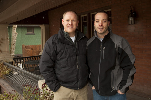 Chris Detrick  |  The Salt Lake Tribune 
Scott McCoy and his partner Mark Barr in 2009.