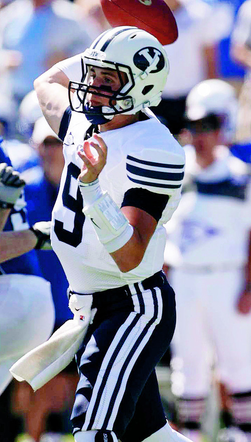 Trent Nelson  |  The Salt Lake Tribune
BYU quarterback Jake Heaps.
