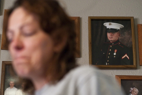 Chris Detrick  |  The Salt Lake Tribune
Tracy Beede talks about her son Sgt. Daniel Gurr at her home in Vernal Friday August 5, 2011. The 21-year-old Marine died Friday in Malozai, in the Sangin district of the deadly Helmand Province of Afghanistan, shot in the head by small-arms fire while he was on patrol.