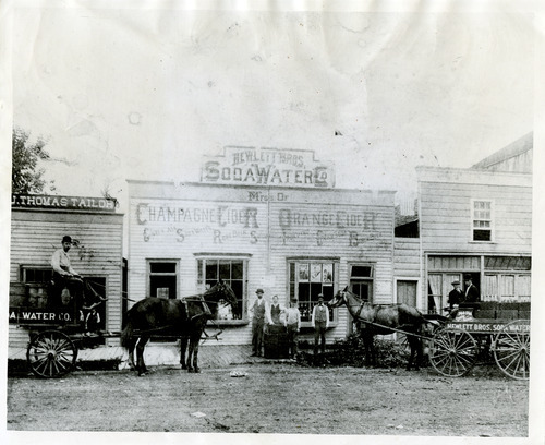 Salt Lake Tribune file photo

This photo from 1890 shows the Hewlett Bros. Soda Water Co. in Logan, Utah.