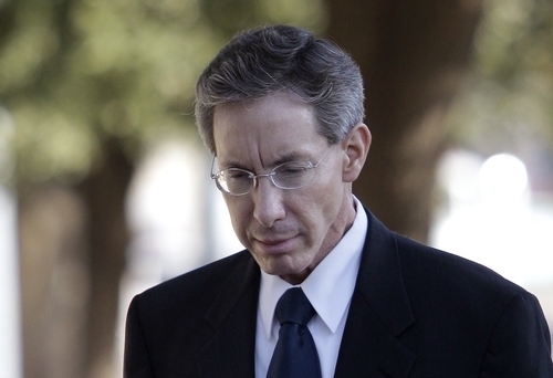 FILE - In this July 28, 2011 photo, polygamist sect leader Warren Jeffs arrives at the Tom Green County Courthouse in San Angelo, Texas. The same jury that convicted Jeffs on child sex charges is set to begin deliberations Tuesday, Aug. 9, 2011 in the trial's sentencing phase. Jeffs faces life in prison. (AP Photo/Tony Gutierrez, File)
