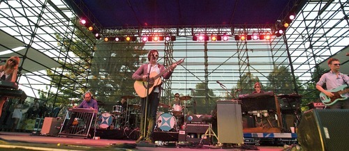 Paul Fraughton  |  The Salt Lake Tribune
Conor Oberst of the indie rock band  Bright Eyes  plays at the Twilight Concert at Pioneer Park on   Thursday,  Aug. 11, 2011.