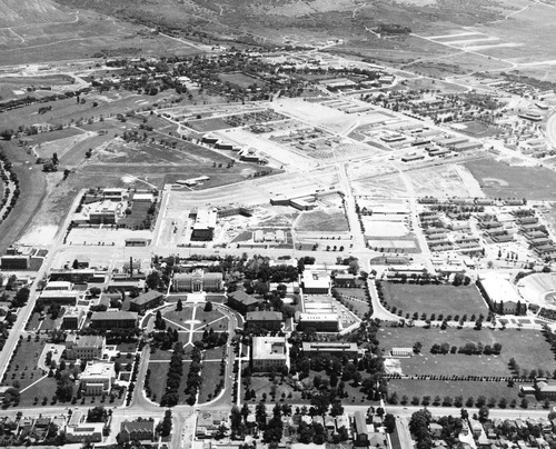 Salt Lake Tribune file photo

This photo shows an aerial view of the Universoty of Utah in 1956.