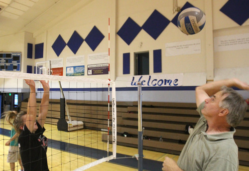 Rick Egan   |  The Salt Lake Tribune

Tom Hubbard runs drills with his team at practice, Monday, August 15, 2011. Hubbard used to coach at Christian Heritage, but is now the new girl's volleyball coach at Concordia (The old salt lake Lutheran).