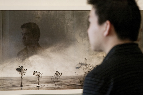 Margaret Distler  |  The Salt Lake Tribune 
Artist Van Chu discusses his archival pigment photograph 