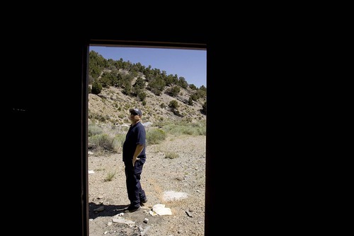 Trent Nelson  |  The Salt Lake Tribune
Investigators from the West Valley City police department search abandoned buildings and mine shafts in the Ward Mining District south of Ely, Nevada, on Saturday August 20, 2011 as part of the investigation into the 2009 disappearance of Susan Powell,