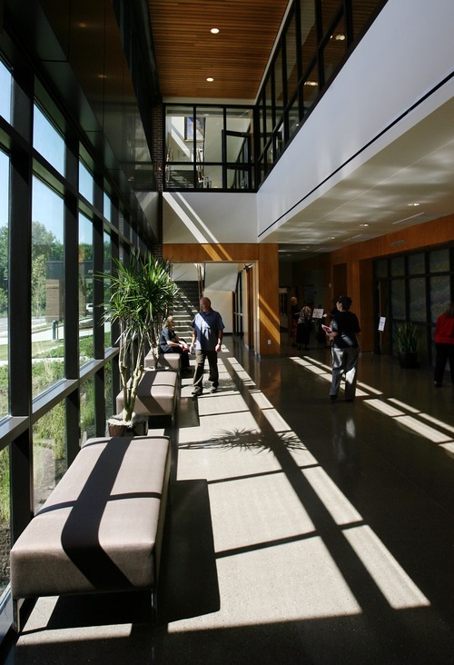 Steve Griffin  |  The Salt Lake Tribune

The main lobby of the new University Neuropsychiatric Institute in Salt Lake City, Utah Tuesday, August 23, 2011.