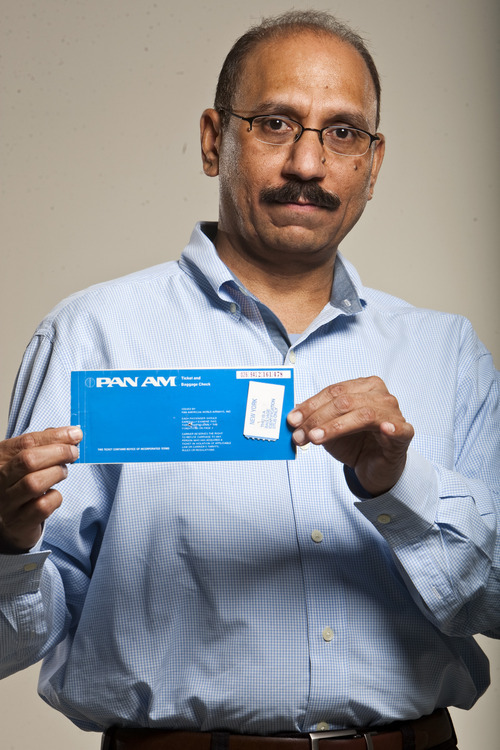 Chris Detrick  |  The Salt Lake Tribune
Javaid Majid poses for a portrait Tuesday August 23, 2011. Javaid Majid was on Pan Am 73 when it was hijacked on September 5, 1986, while on the ground at Karachi, Pakistan, by four armed men of the Abu Nidal Organization.