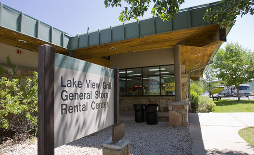 Al Hartmann  |  The Salt Lake Tribune
Lake View Grill, General Store and Rental Center at Jordanelle State Park provides the necessities like food, drinks, snacks, boating equipment and boat rentals of all kinds.