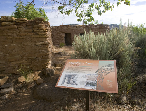 Al Hartmann  |  The Salt Lake Tribune
Anasazi State Park Museum's replica of part of the Coombs Site Ruins gives the visitor a good idea of what Anasazi life could have been like 800-900 years ago.