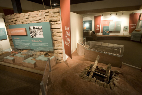 Al Hartmann  |  The Salt Lake Tribune
Interior displays at the Anasazi State Park Museum in Boulder.
