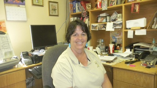 Tom Wharton | The Salt Lake Tribune
Brenda Woolsey is the retail manager at Anasazi State
Park in Boulder, one of only two full-time employees.