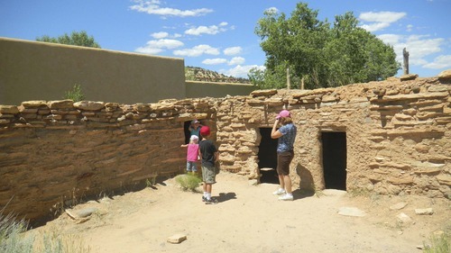 Tom Wharton | The Salt Lake Tribune
Michelle Thompson of Draper snaps a photo of her kids at
Anasazi state Park in Boulder.