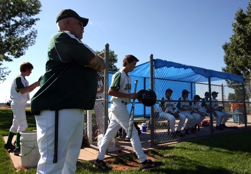 Leah Hogsten  |  The Salt Lake Tribune
Ron Polk had a near-death experience and now finds much of his fulfillment and joy in life in baseball as an assistant baseball coach at St. Joseph High School in Ogden .Wednesday, August 24 2011 in Ogden.