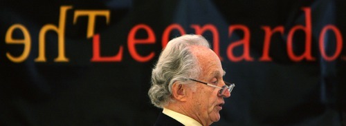 Steve Griffin  |  The Salt Lake Tribune

Mario Capecchi, Nobel Laureate and senior advisor to The Leonardo, speaks during a move-in day event at The Leonardo in Salt Lake City on Monday, April 25, 2011.
