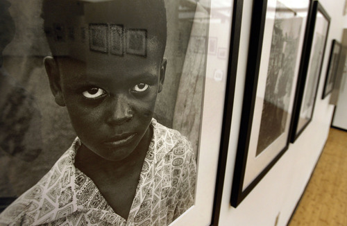 SCOTT SOMMERDORF  |  The Salt Lake Tribune                 
A photograph by Matt Herron is included in the exhibit of activist photographers being hung on the second floor of The Leonardo. The long-awaited museum in the heart of Salt Lake City is now scheduled to have its grand opening on Oct. 8.