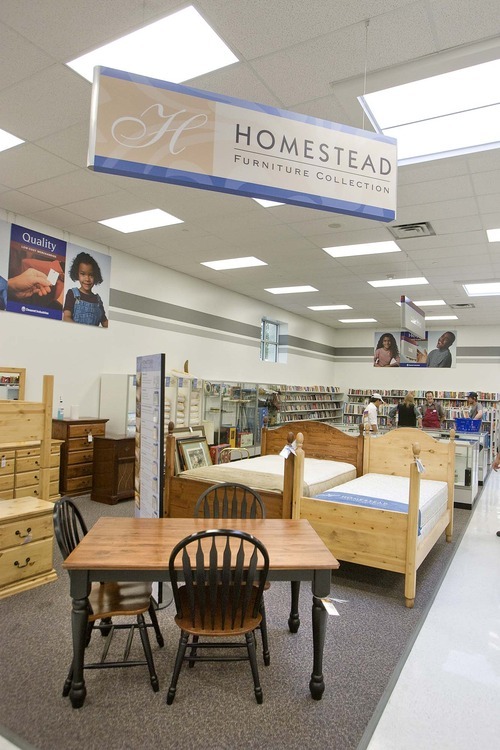 Paul Fraughton  |  The Salt Lake Tribune Along with used items, Deseret Industries also sells a line of new  furniture and mattresses at a new Sugarhouse location.