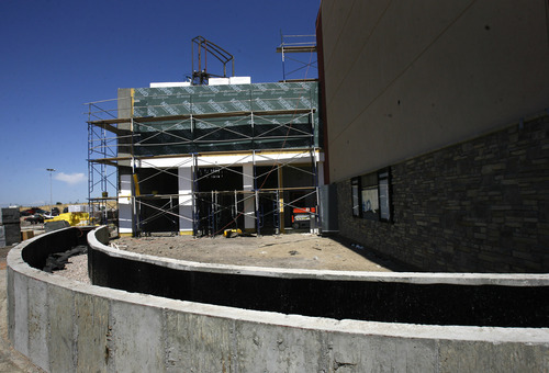 Rick Egan   |  The Salt Lake Tribune
 The Larry H. Miller Megaplex, under construction, in Centerville. Friday, August 26, 2011. The Movie Theatre will be opening in early October