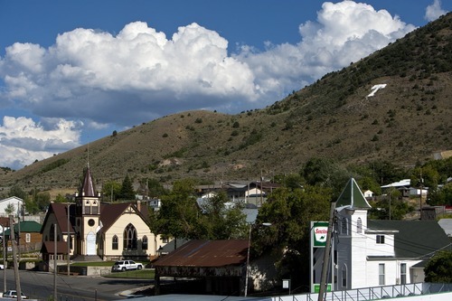 Chris Detrick  |  The Salt Lake Tribune
An overview of Main Street in Eureka, Utah photographed Tuesday August 30, 2011.